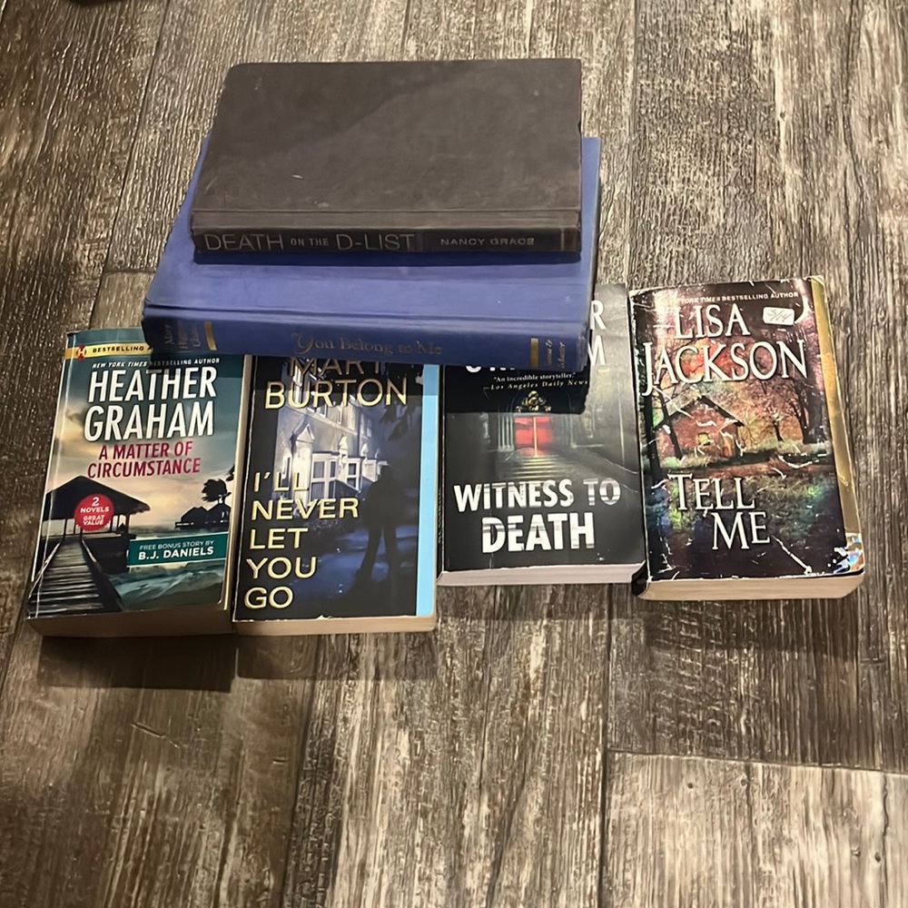 6 murder mystery books
